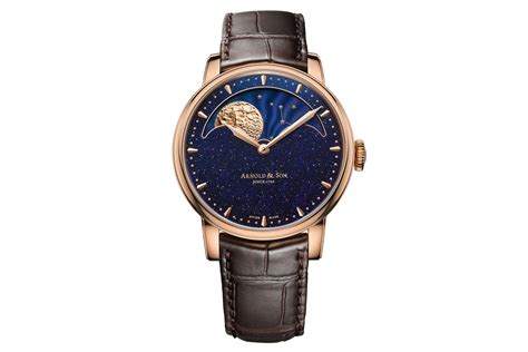 moon phase wrist watch